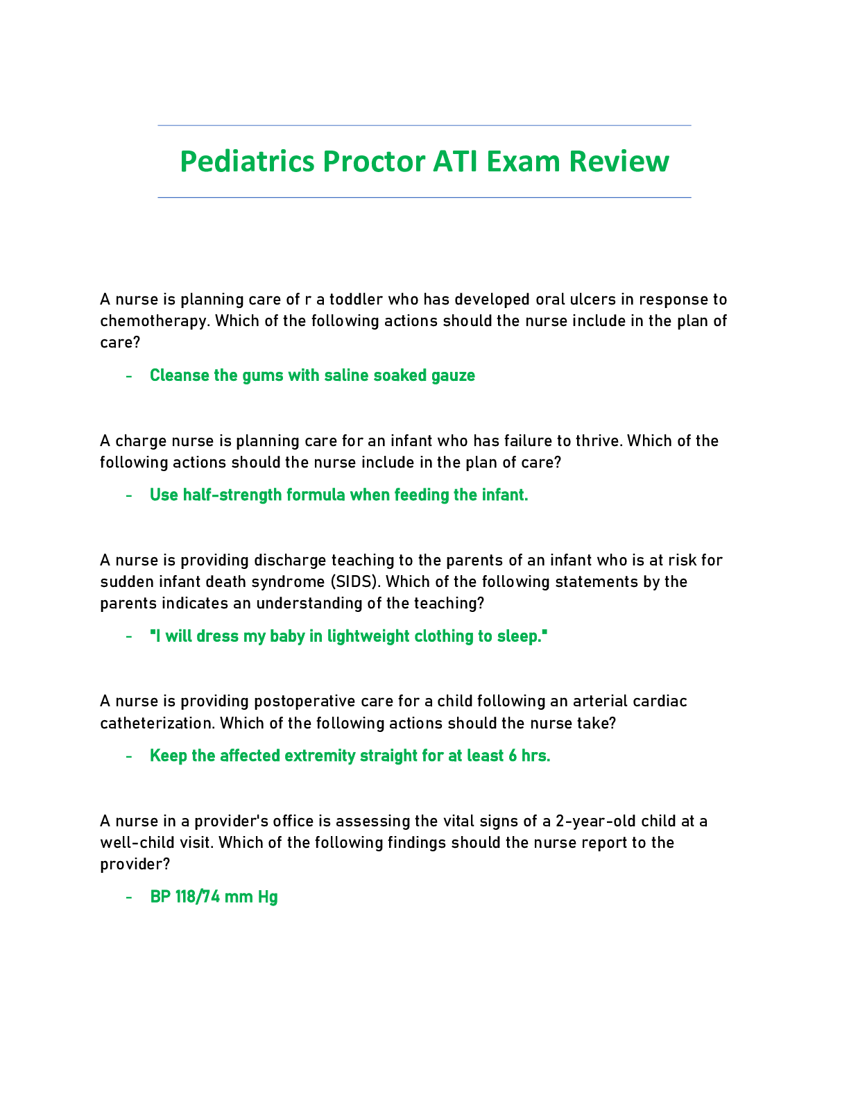 NURSING TRANSFUSION ABO BLOOD GROUP SYSTEM REVIEW EXAM Q & A 2024